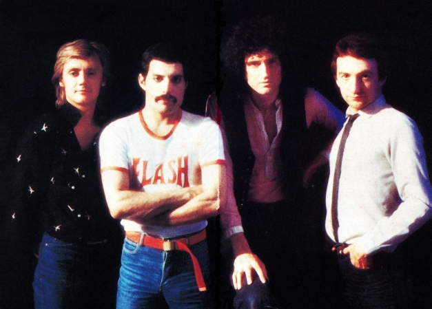 Queen on the set of the 'Play The Game' promotional video. Photo by Chris Hopper