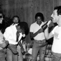 Queen with Michael Jackson in 1980